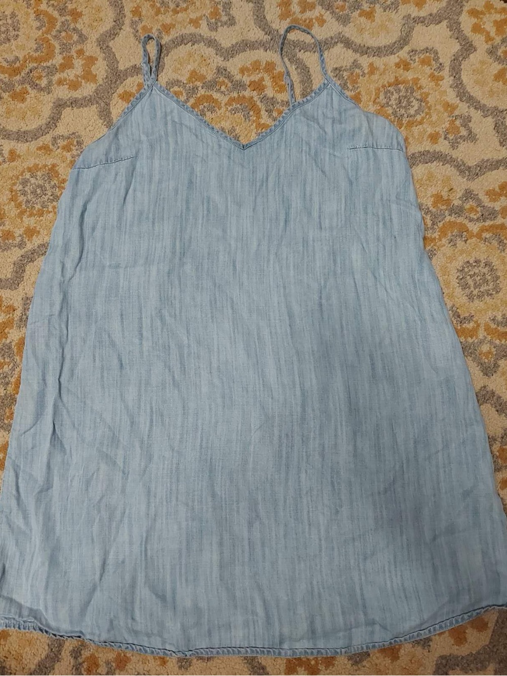 Aritzia TNA blue faux denim camisole